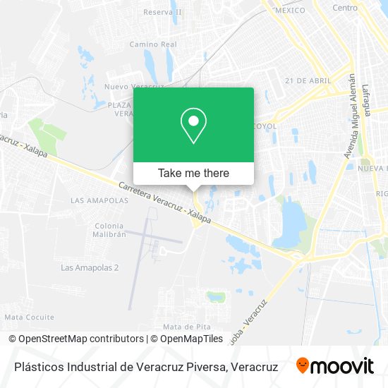 Plásticos Industrial de Veracruz Piversa map