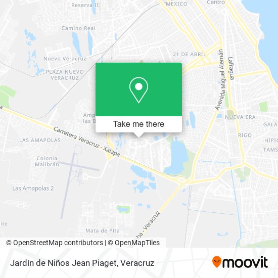 Mapa de Jardín de Niños Jean Piaget