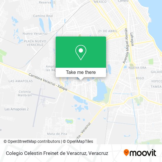 Colegio Celestin Freinet de Veracruz map