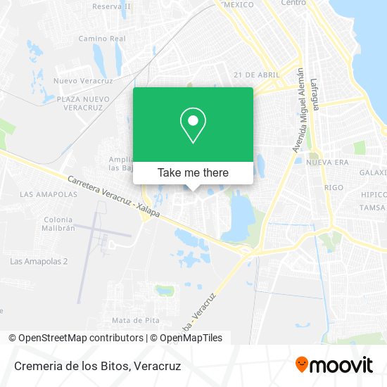 Cremeria de los Bitos map