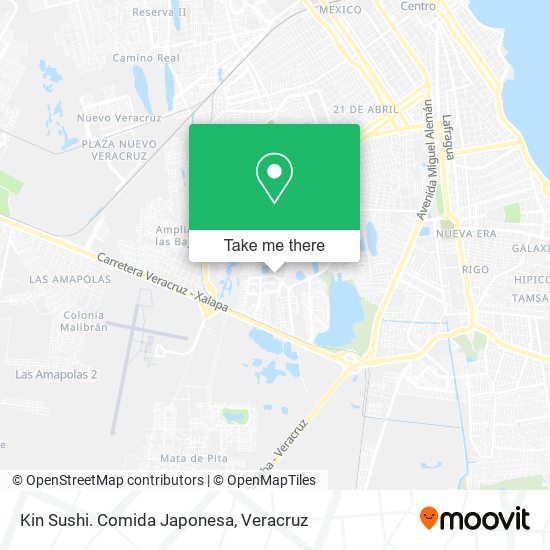 Kin Sushi. Comida Japonesa map