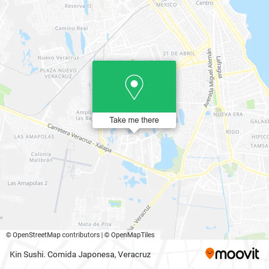 Kin Sushi. Comida Japonesa map