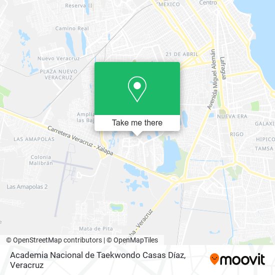 Academia Nacional de Taekwondo Casas Díaz map