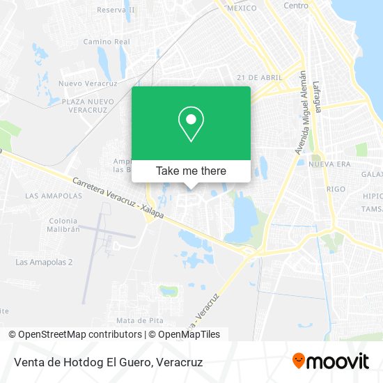 Venta de Hotdog El Guero map