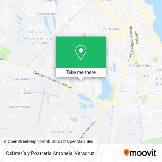 Cafetería y Postreria Antonela map
