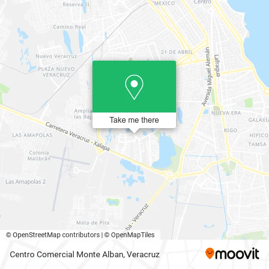 Centro Comercial Monte Alban map