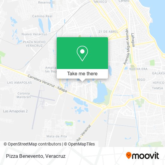 Pizza Benevento map