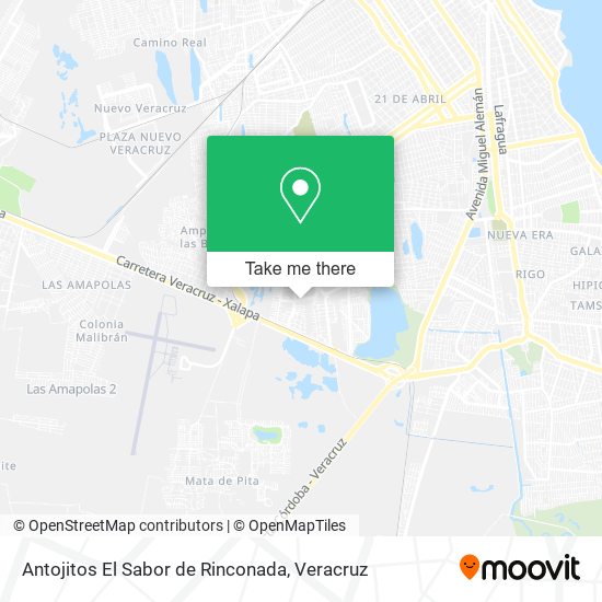 Mapa de Antojitos El Sabor de Rinconada