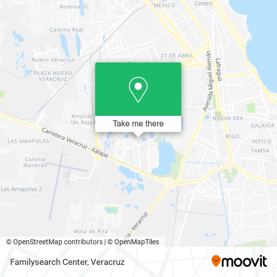 Mapa de Familysearch Center