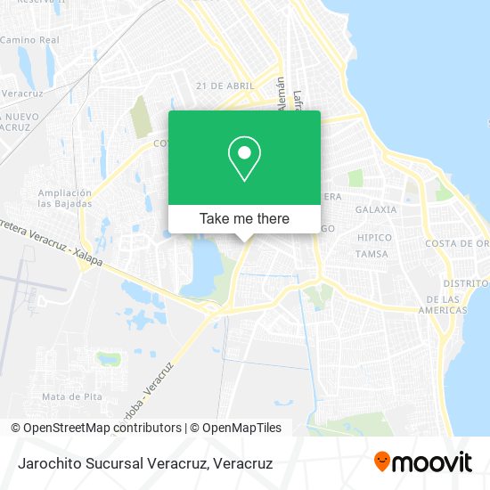 Jarochito Sucursal Veracruz map