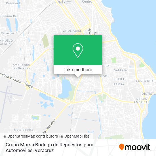 Mapa de Grupo Morsa Bodega de Repuestos para Automóviles