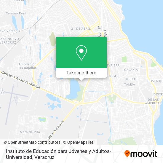 Instituto de Educación para Jóvenes y Adultos-Universidad map