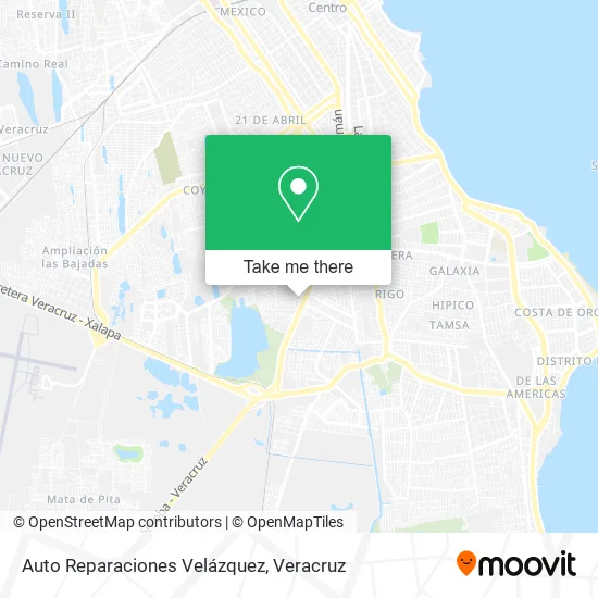 Auto Reparaciones Velázquez map