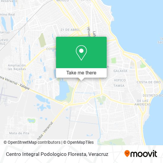 Centro Integral Podologico Floresta map