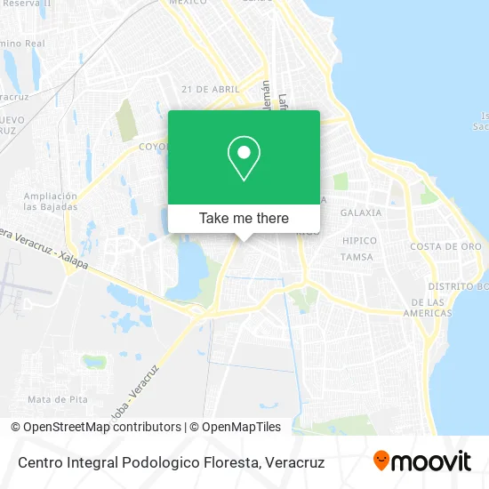 Centro Integral Podologico Floresta map