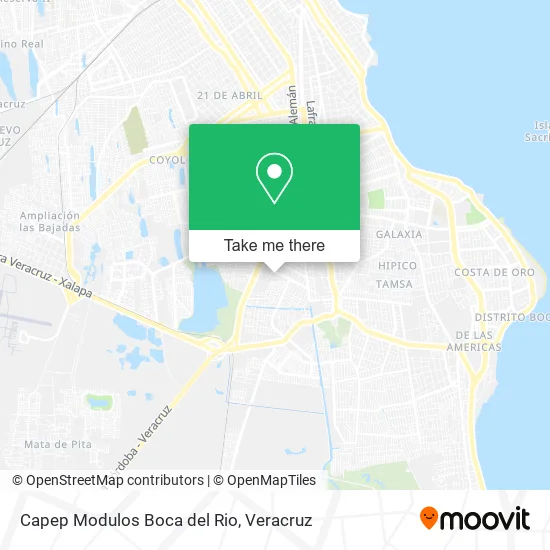 Capep Modulos Boca del Rio map