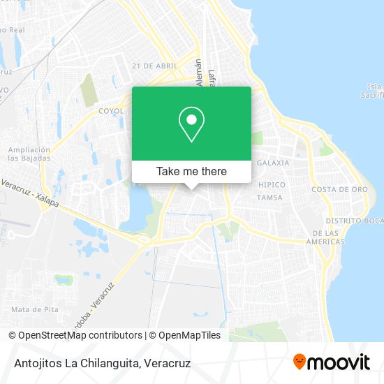 Antojitos La Chilanguita map