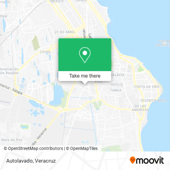 Mapa de Autolavado