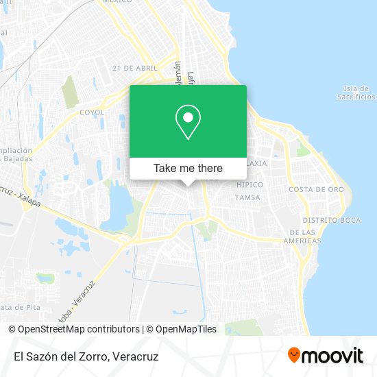 El Sazón del Zorro map