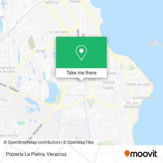 Mapa de Pizzería La Pietra