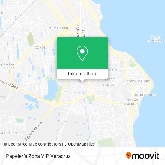 Papelería Zona VIP map