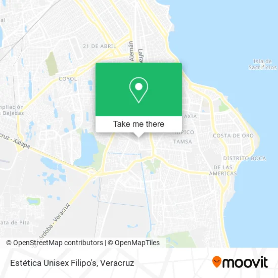 Estética Unisex Filipo's map