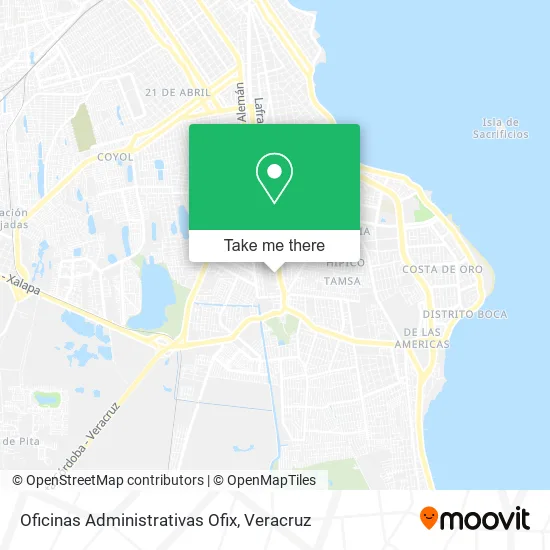 Oficinas Administrativas Ofix map