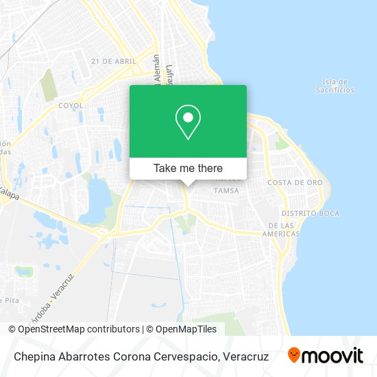Chepina Abarrotes Corona Cervespacio map