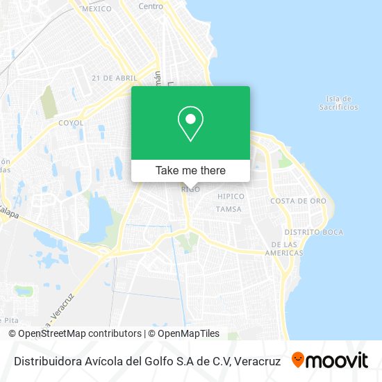 Distribuidora Avícola del Golfo S.A de C.V map