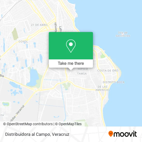 Distribuidora al Campo map