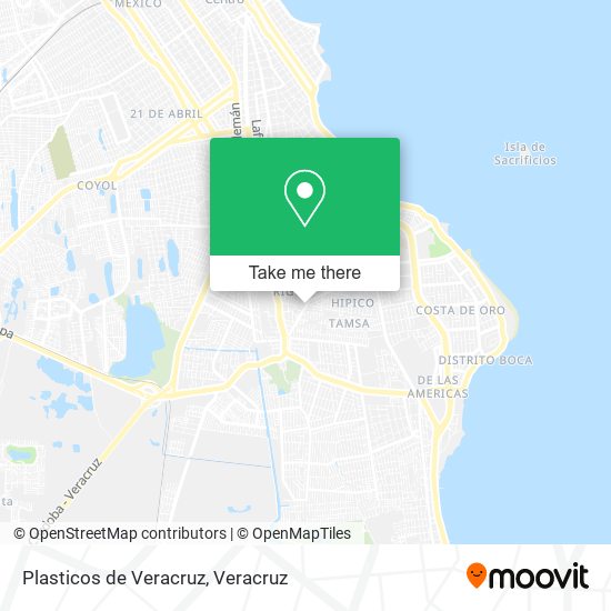 Plasticos de Veracruz map