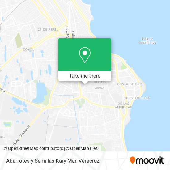 Abarrotes y Semillas Kary Mar map