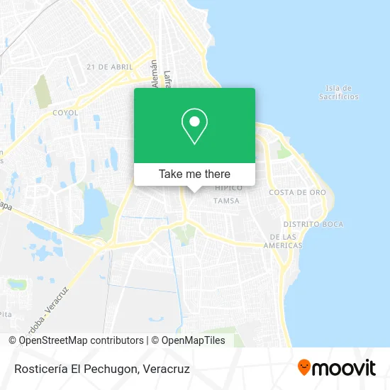 Rosticería El Pechugon map