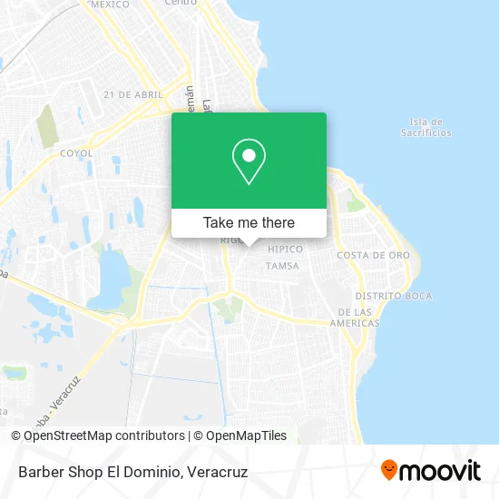 Barber Shop El Dominio map