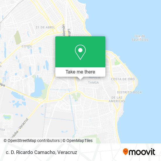 Mapa de c. D. Ricardo Camacho