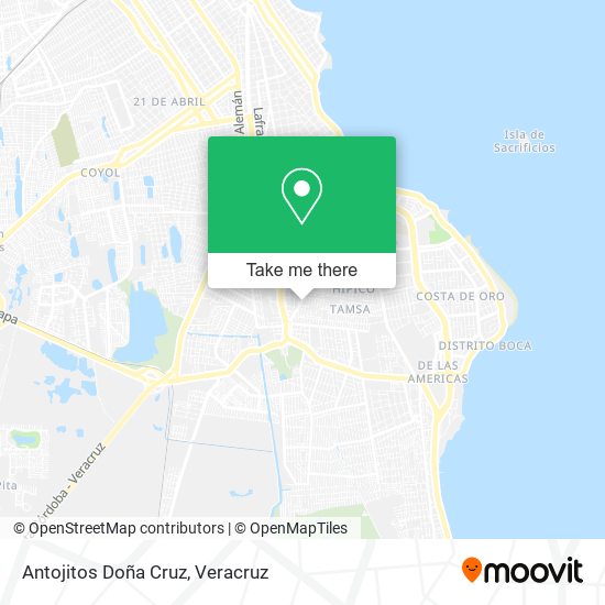 Antojitos Doña Cruz map
