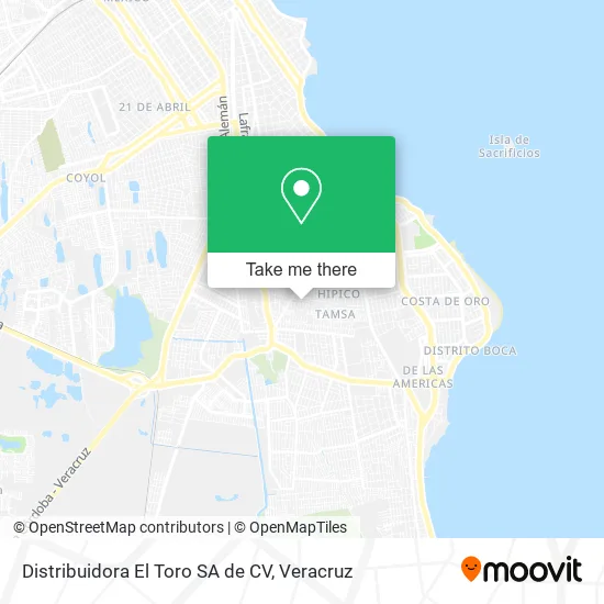 Distribuidora El Toro SA de CV map