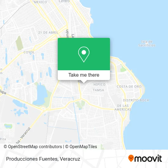 Producciones Fuentes map