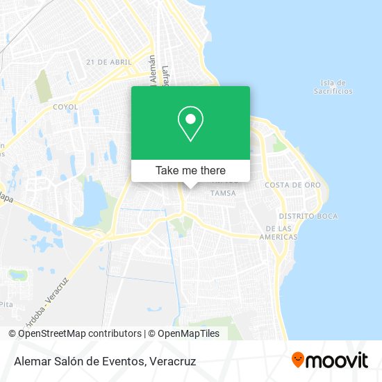 Alemar Salón de Eventos map