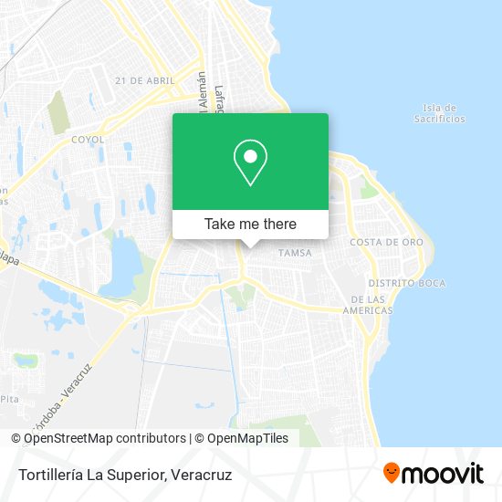 Mapa de Tortillería La Superior