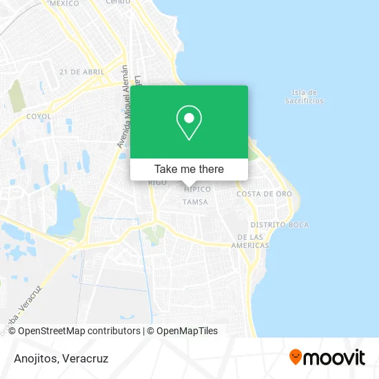 Anojitos map