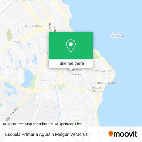 Mapa de Escuela Primaria Agustín Melgar