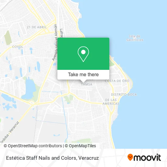 Estética Staff Nails and Colors map