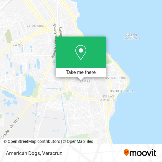 American Dogs map