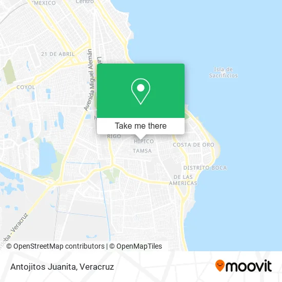 Mapa de Antojitos Juanita