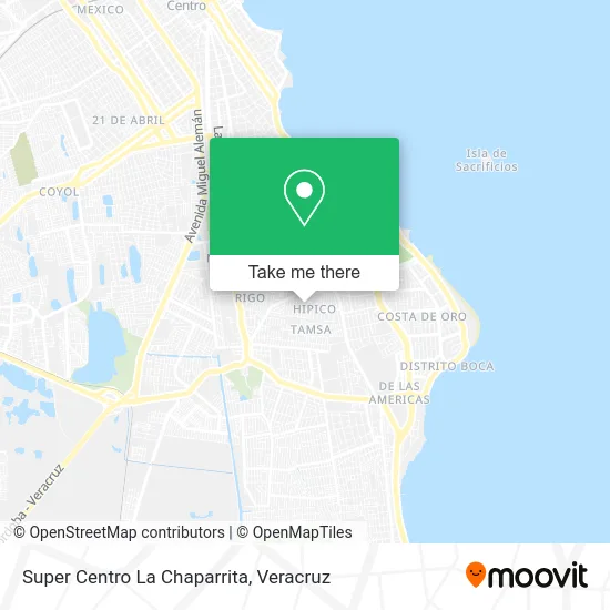 Super Centro La Chaparrita map