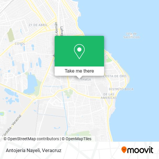 Antojería Nayeli map