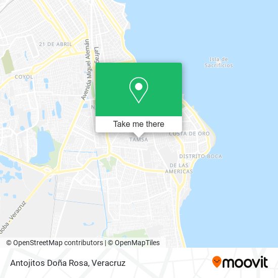Antojitos Doña Rosa map