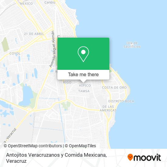Antojitos Veracruzanos y Comida Mexicana map
