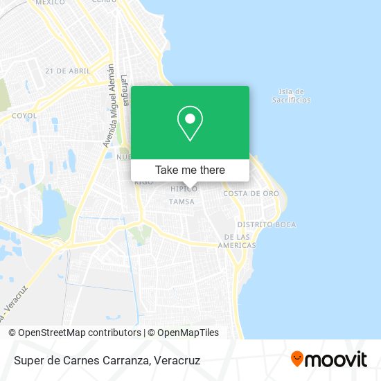 Super de Carnes Carranza map